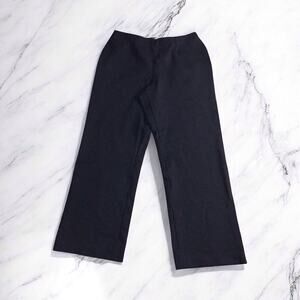 Coldwater Creek 10-12 Black Ponte Classic Fit Pull On Trouser Womens Dress Pants